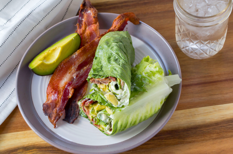 10. Avocado and Bacon Lettuce Wraps