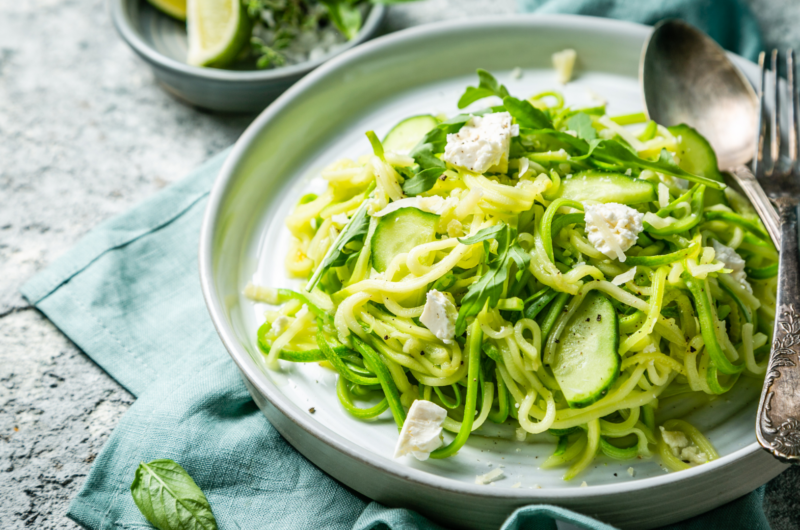 3. Zucchini Noodles with Pesto