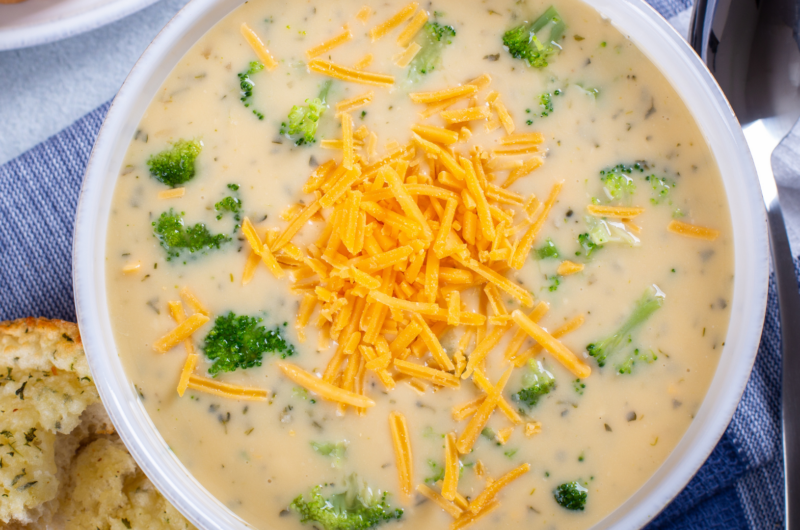 6. Keto Broccoli Cheddar Soup