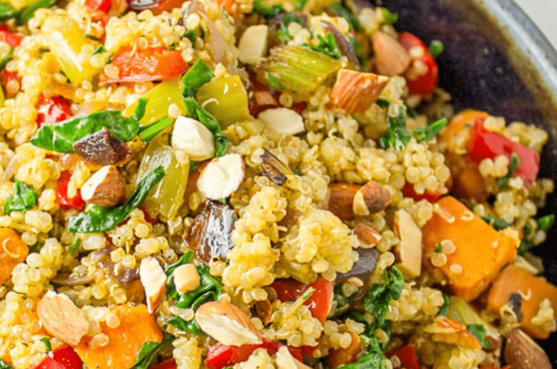 High-Protein Stuffing with Sausage and Quinoa