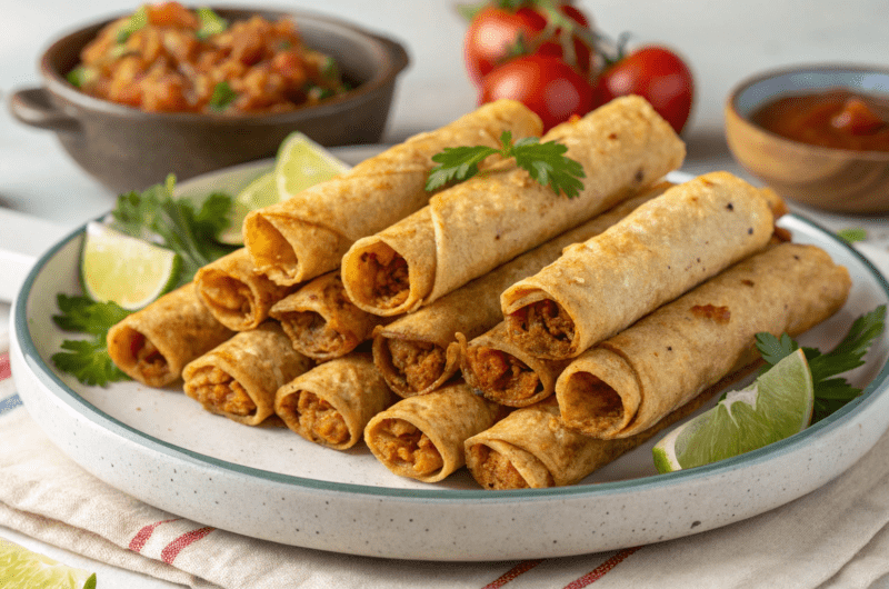 Crispy Vegan Taquitos